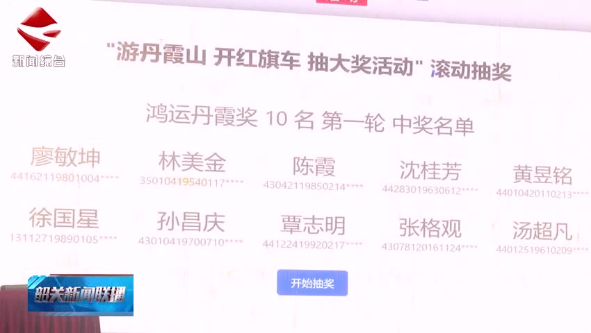 “游丹霞山 開紅旗車”首場(chǎng)抽獎(jiǎng)活動(dòng)揭幕